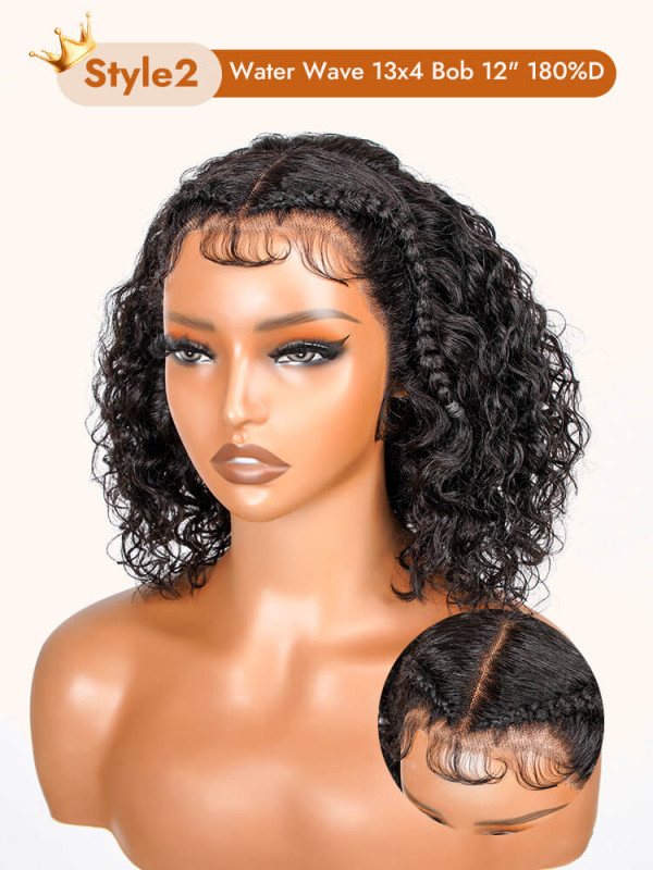 Ready To Go Pre Styled Braided Human Hair Lace Front Glueless Wig