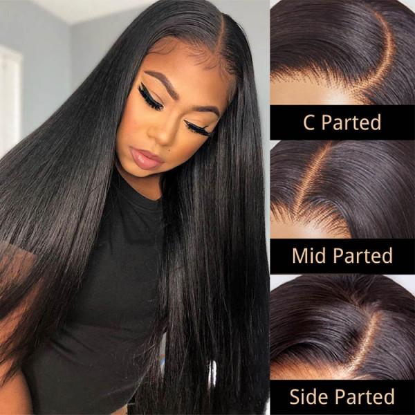 Affordable Straight 13 6 Lace Front Wig 180 250 Density High Quality Best Human Hair Wigs Wiggins Hair