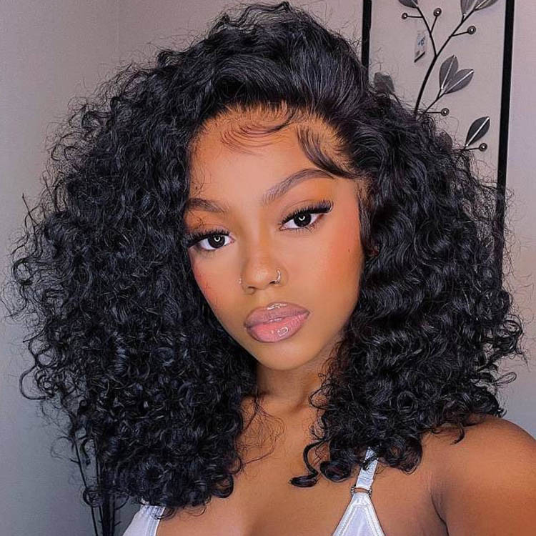 Curly Afro Wigs Human Hair With Bouncy Curls Wiggins Hair Wiggins Hair