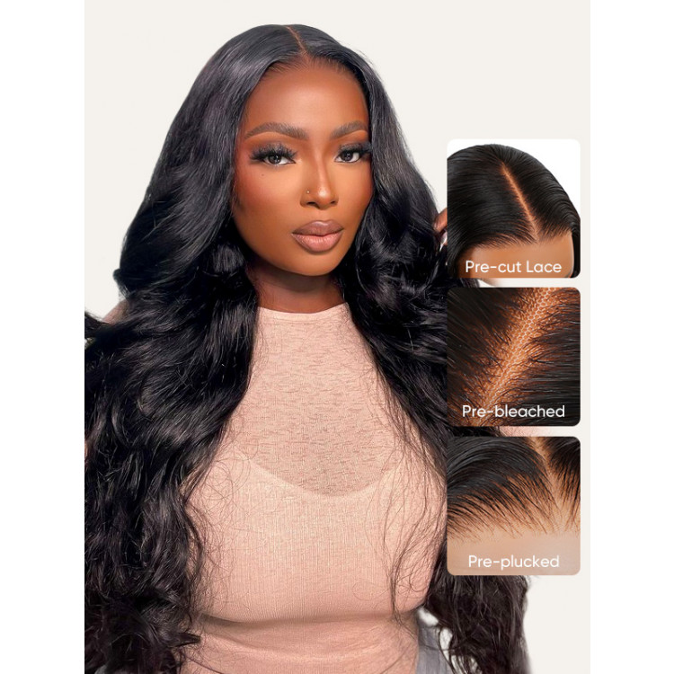 7x5 Pre Cut Lace Front Wig Loose Wave Human Hair 150% Density 20 Inch Amazon.com : UNICE Black Cherry Loose Wave Bye Bye Knots 7x5  main image 3