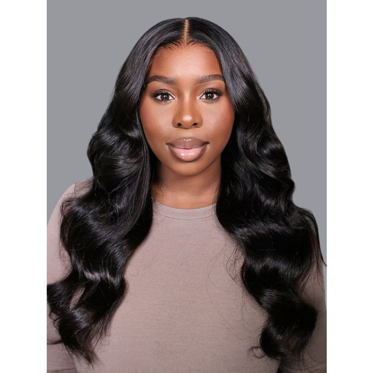 Glueless Body Wave 7x4 Lace Closure Human Hair Ready To Go Wigs Flash Sale