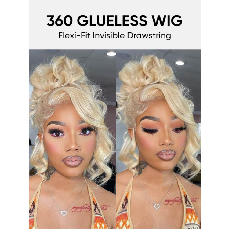 613 Blonde Wig 13x4 Transparent Lace Body Wave Glueless  display picture 1