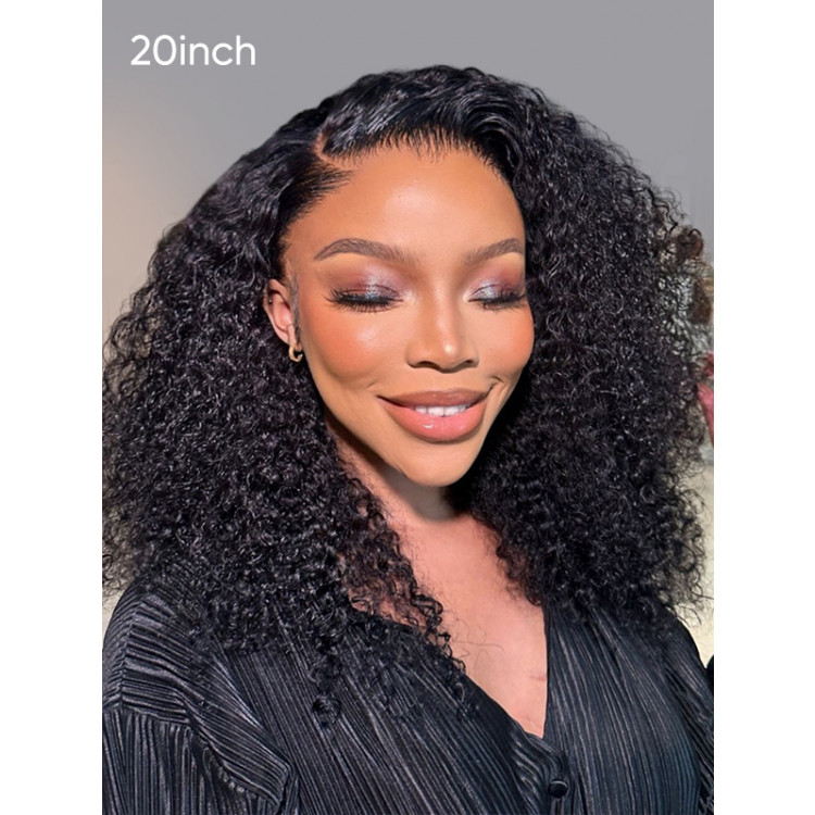 WIGGINS 250% Density Popping Curly HD Lace Front Wigs Medium Length Human Hair Wigs