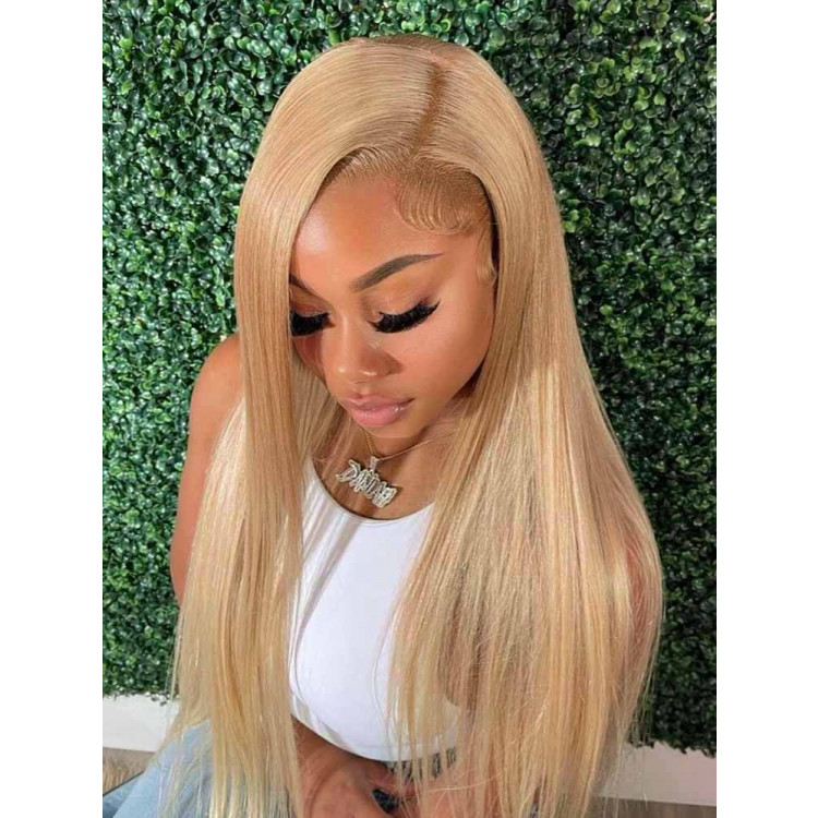 #27 Honey Blonde Body Wave 13x4 Lace Front Wigs Human Hair