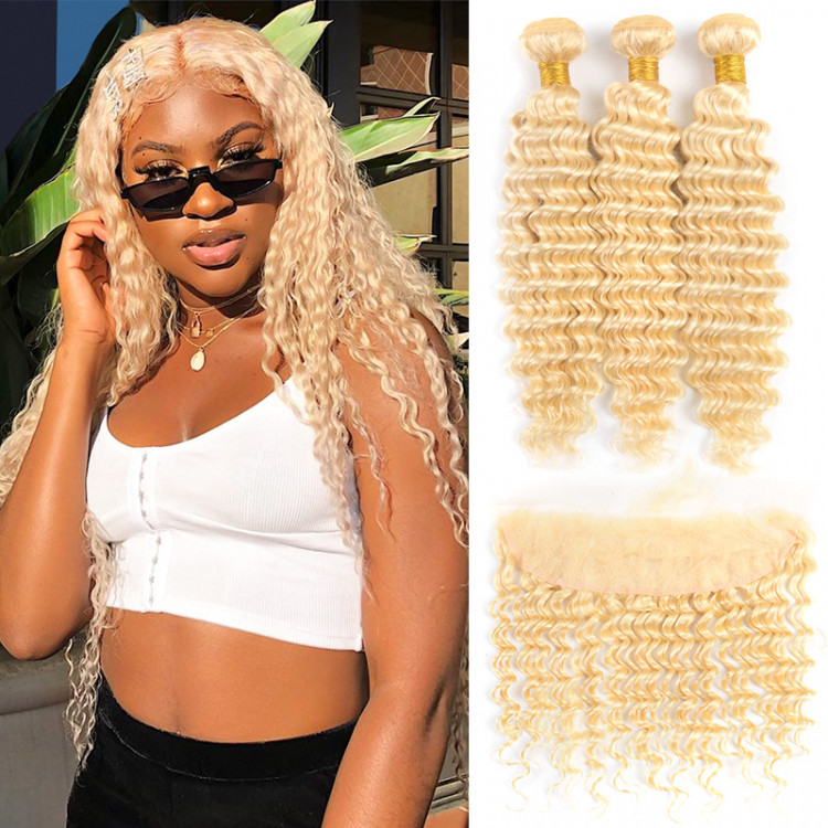 Blonde deep online wave hair extensions