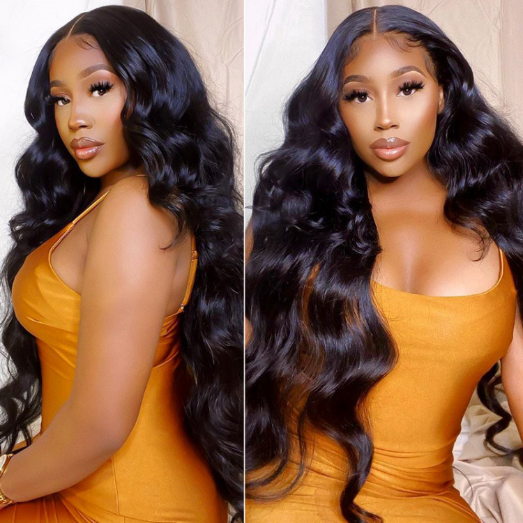 Human Hair Wigs For Sale Body Wave 6 6 Lace Closure Wig 130 250