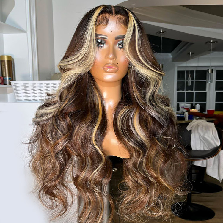 Brown and blonde wig outlet