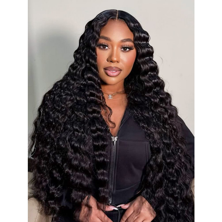 Loose Deep Wave Human Hair Wig Pre-Cut 2x6 Ultra-Thin HD Lace