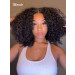 WIGGINS 250% Density Popping Curly HD Lace Front Wigs Medium Length Human Hair Wigs