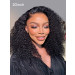 WIGGINS 250% Density Popping Curly HD Lace Front Wigs Medium Length Human Hair Wigs