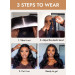 Glueless Body Wave 7x4 Lace Closure Human Hair Ready To Go Wigs Flash Sale