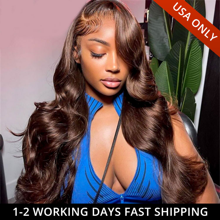 Dark Brown Body Wave Wig