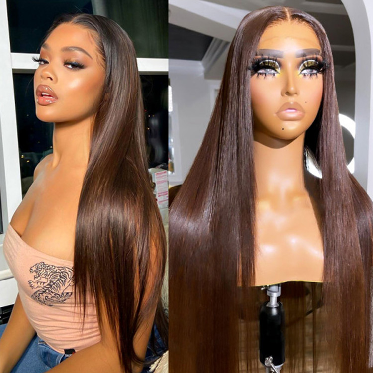 Dark Brown Straight Wig