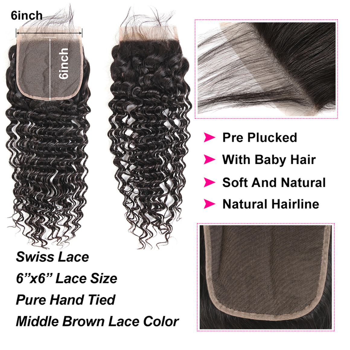 6*6 Lace Closure