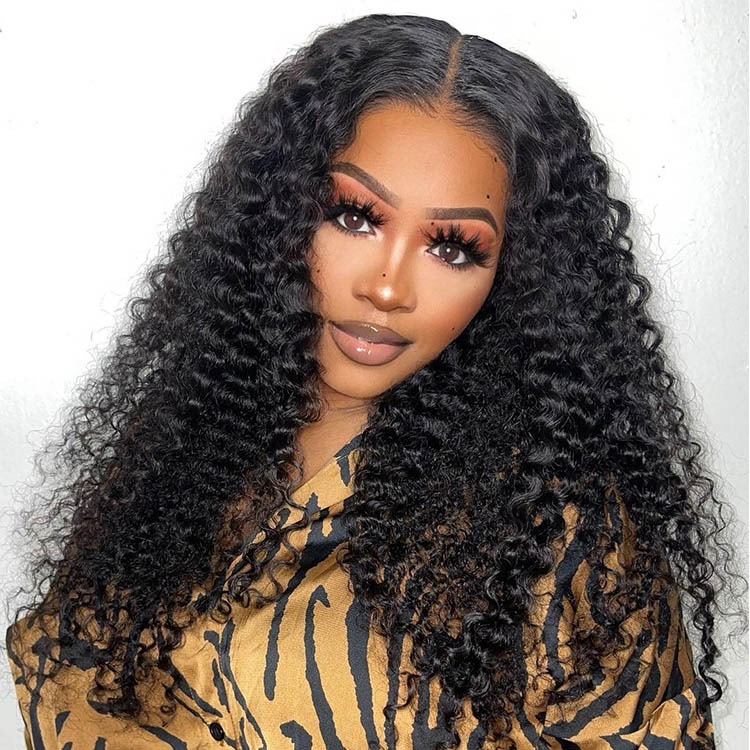 deep wave closure wigs