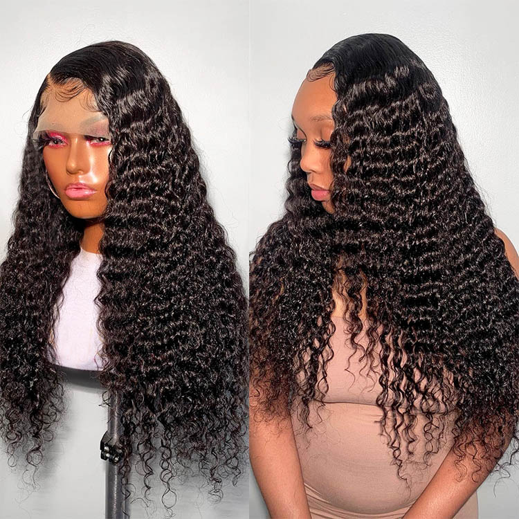 deep wave 6x6 closure wigs