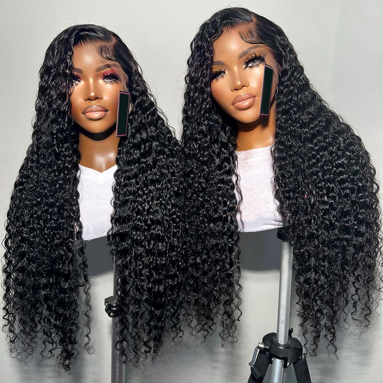 deep wave closure wigs