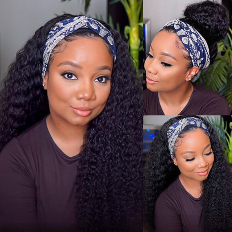 Deep Wave Headband Wigs