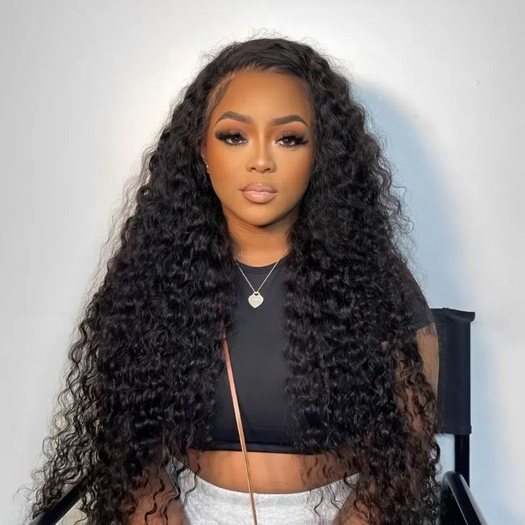 deep wave lace front wig