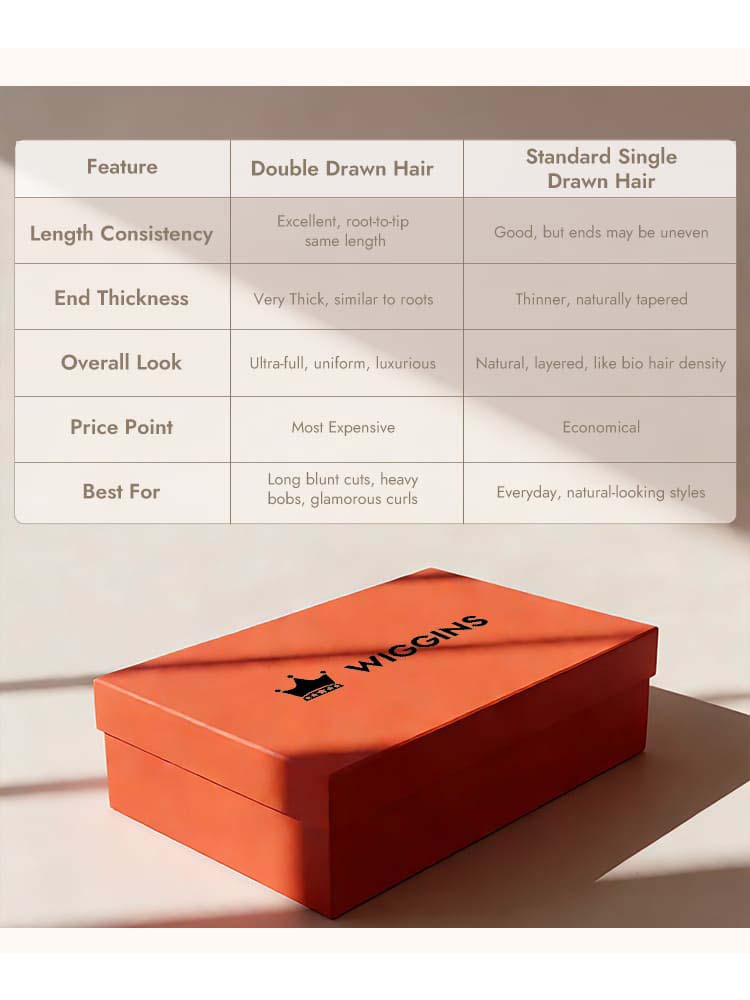 Super Double Drawn virgin human hair