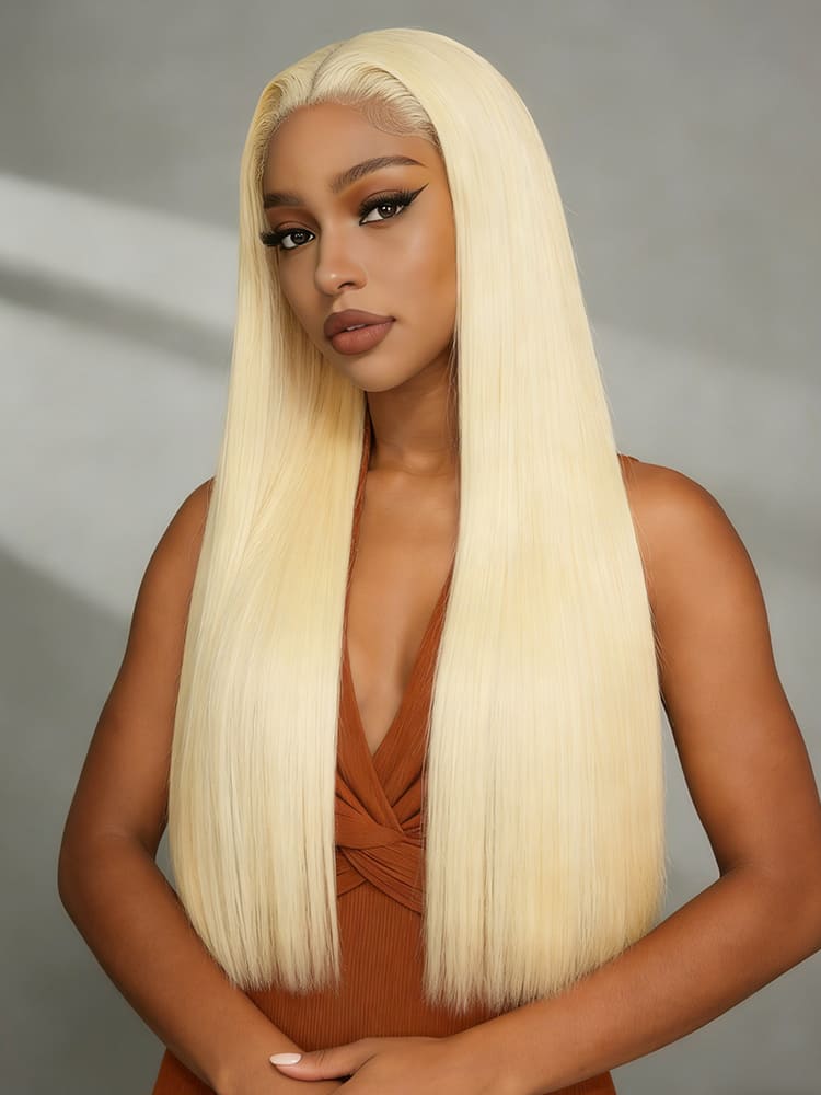 Super double drawn glueless wig