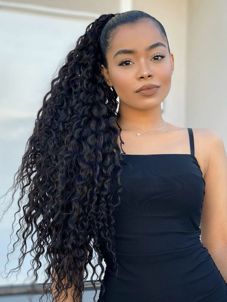 ponytail with clip in