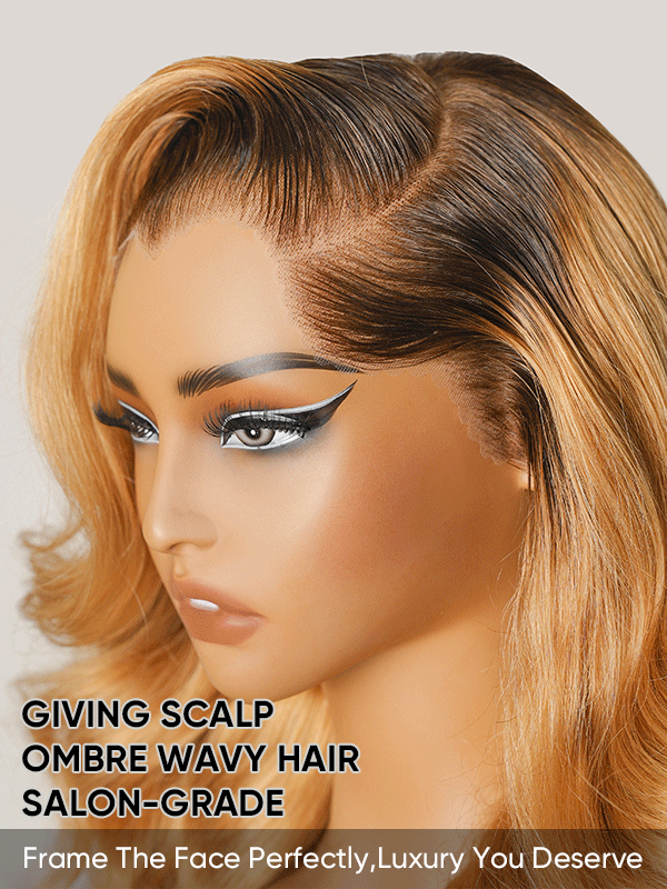 m shaped hairline ombre wig