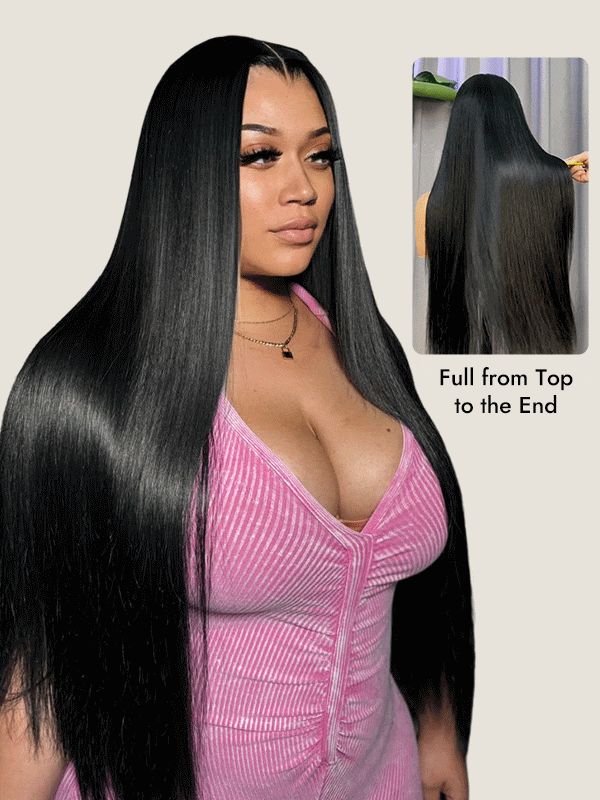 Sleek Straight Lace Closure Wig