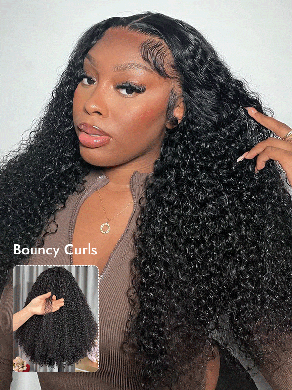 Bouncy Curly 13x4 Lace Frontal Wig