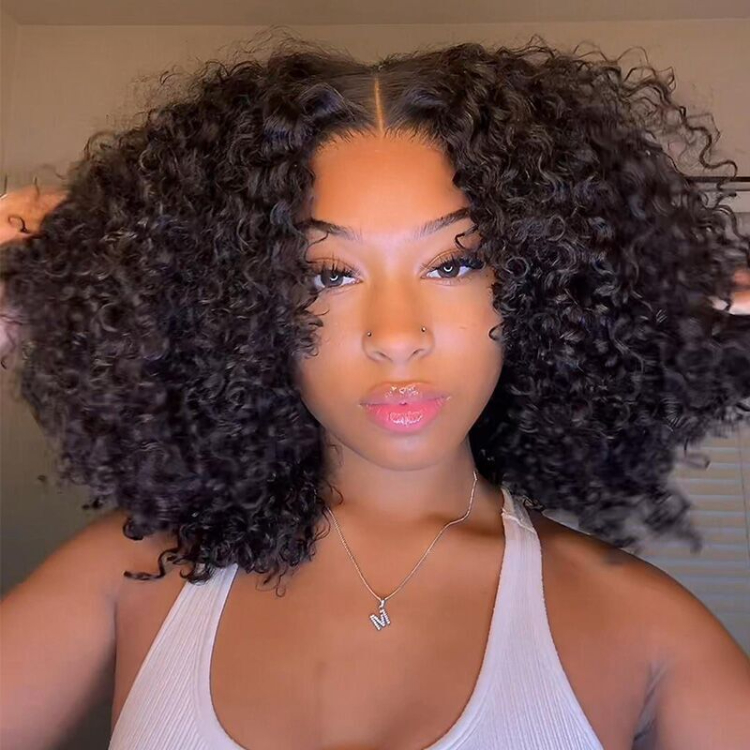 WIGGINS Ready & Go 250% Density Popping Curly HD Lace Front Wigs Length Human Hair Wigs