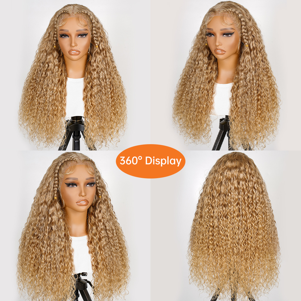 honey blonde braided wig