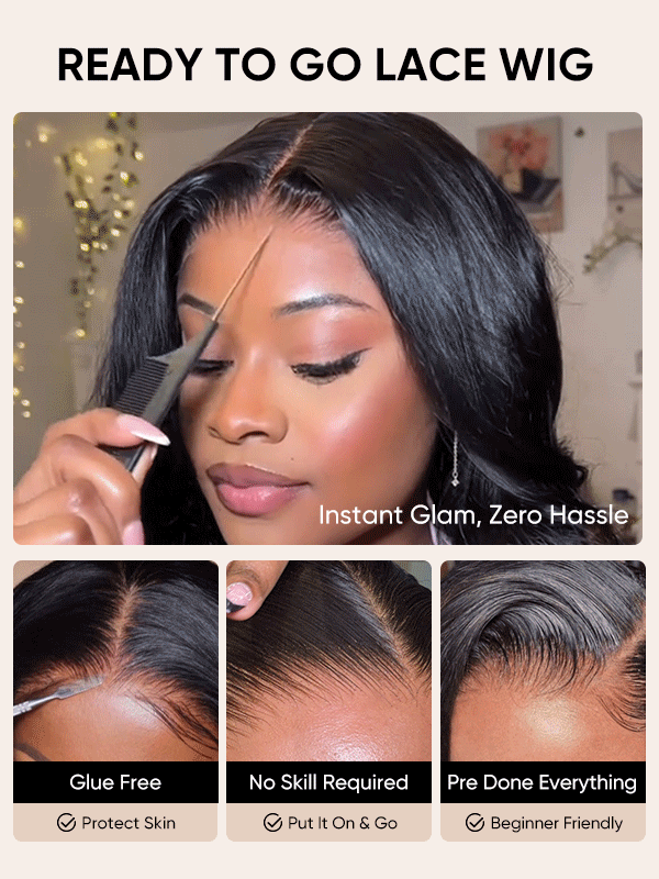 glueless wigs human hair