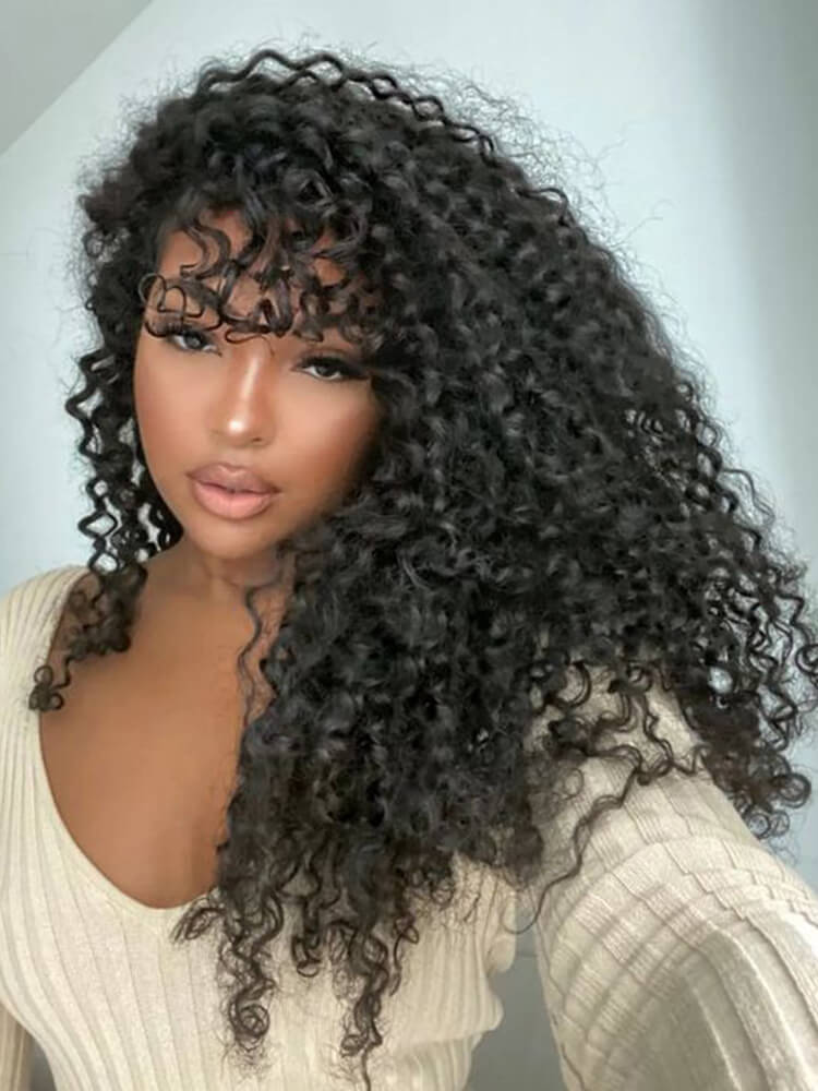 6x8 Lace Front Wigs With Spanish Curly Human Hair