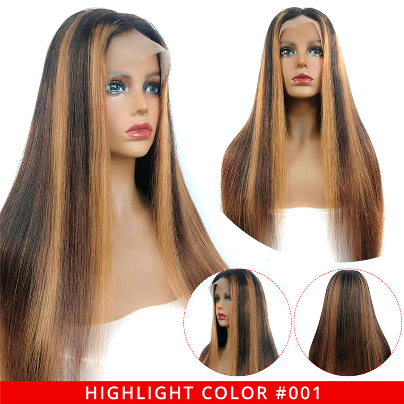 Honey Blond Highlight Wigs