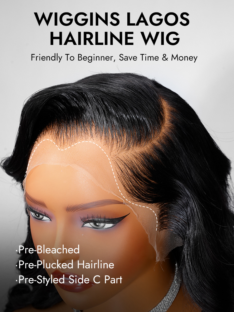 Body Wave Human Hair Wig With Lagos Hairline