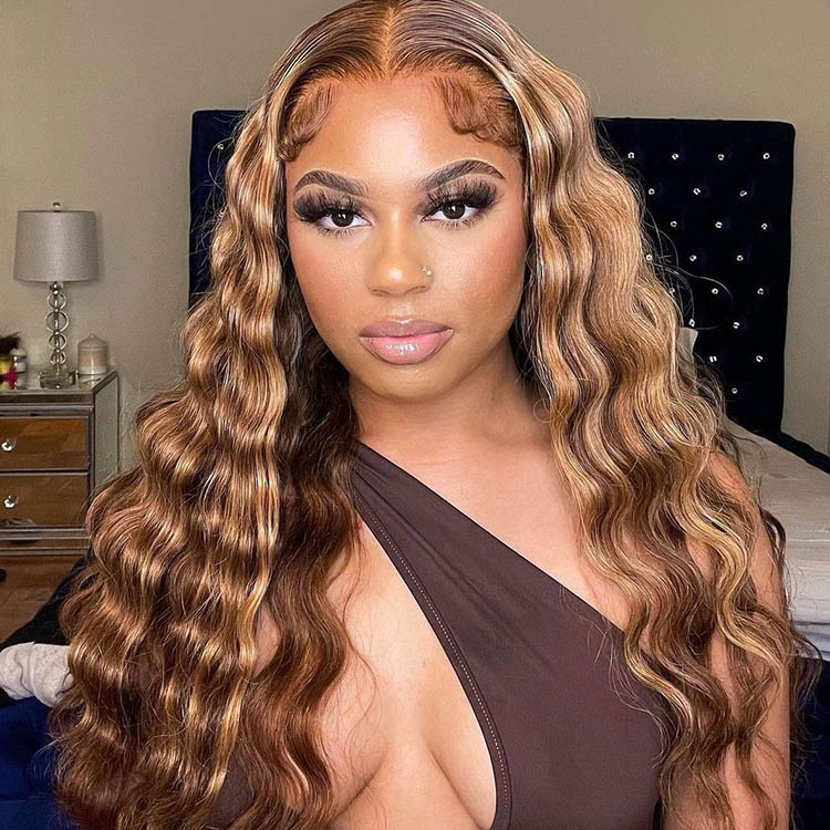 highlight crimp wigs