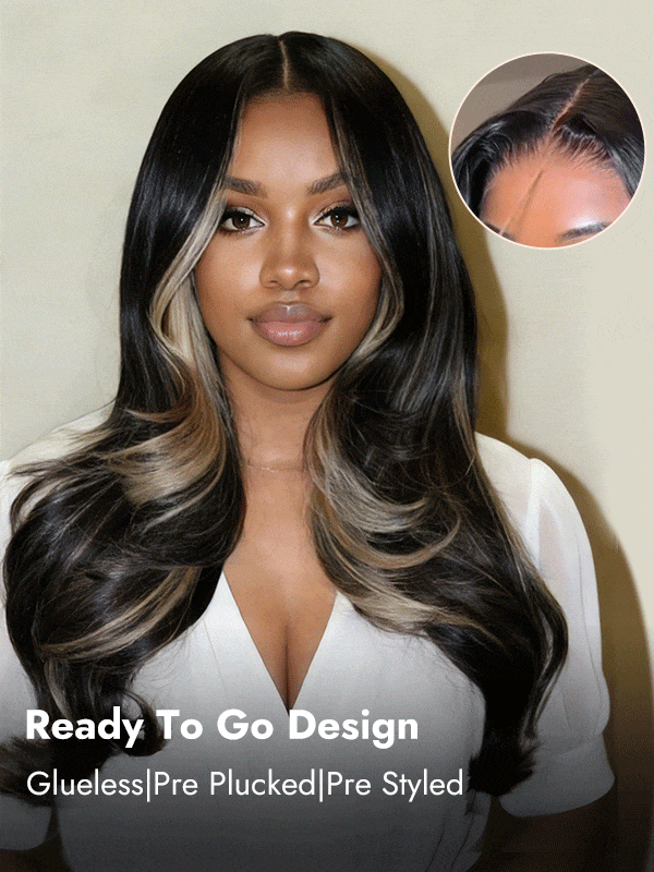 Face Framing Glueless 4x7 HD Lace Wig 