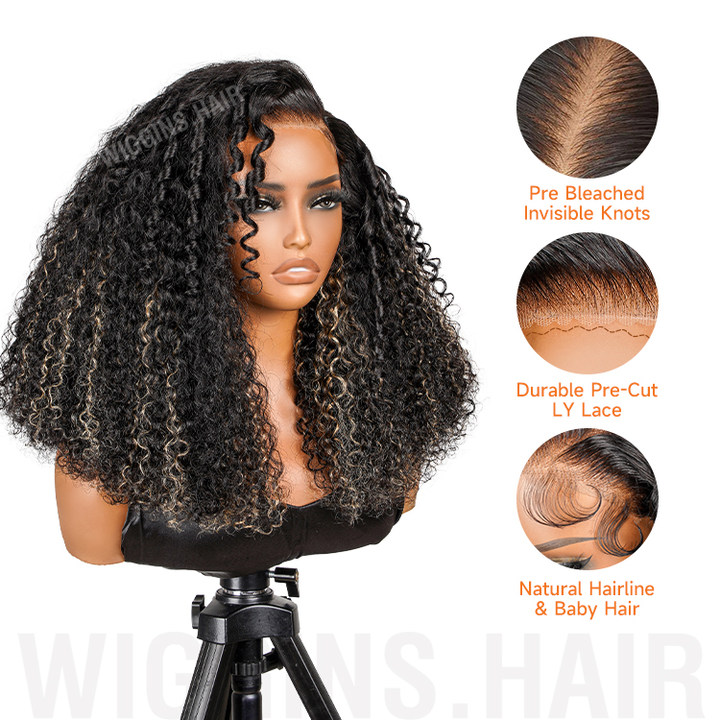 honey blonde highlight wig
