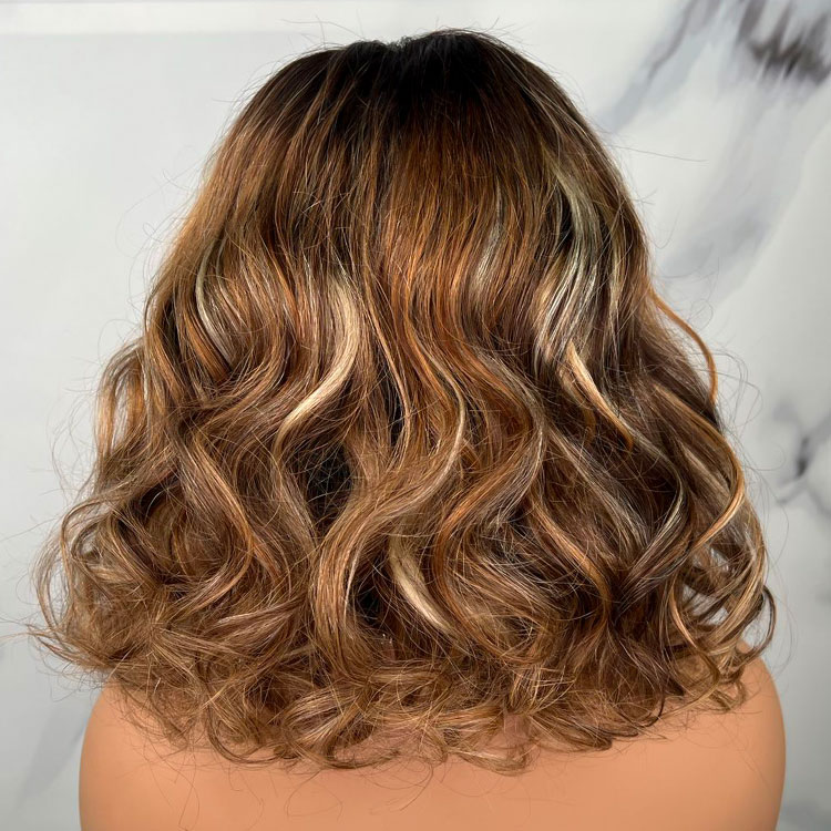 Honey Blonde Transparent Lace Wig