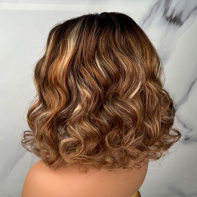 Honey Blonde Lace Front Wig Human Hair