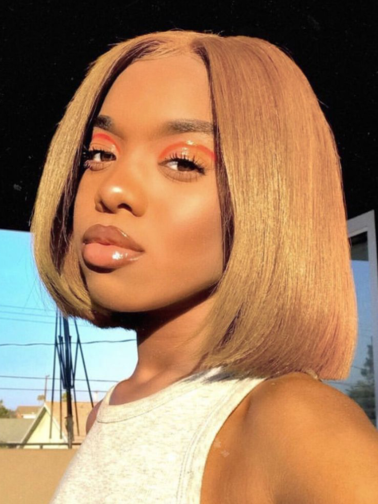 Honey Blonde Bob Wig