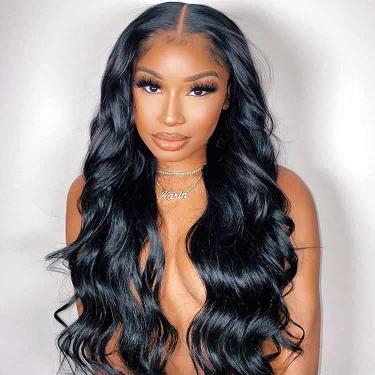 body wave closure wigs