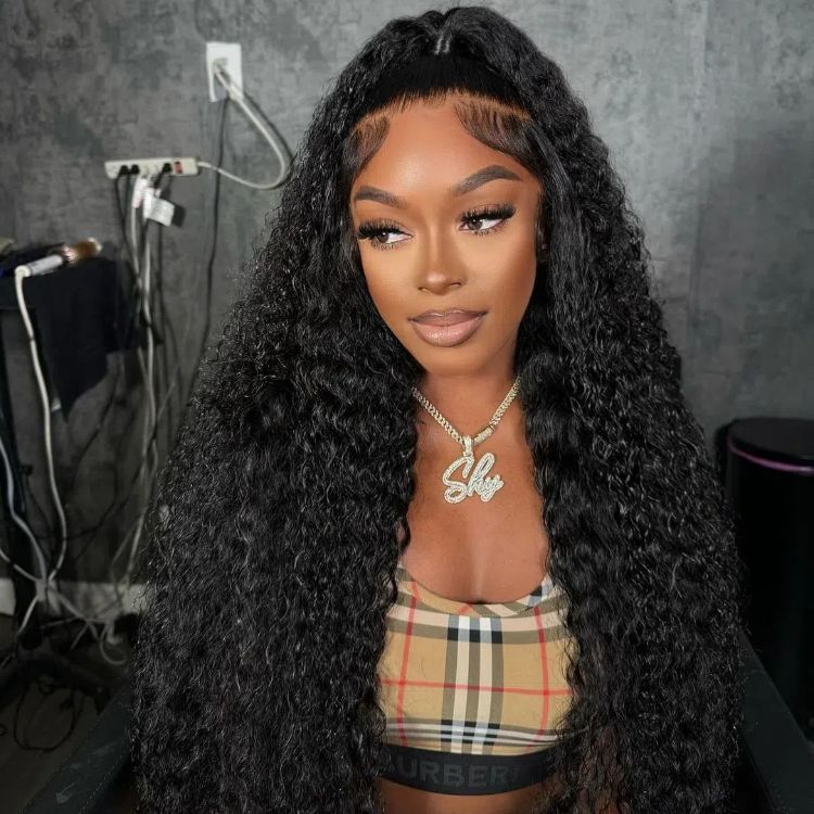 human hair curly wig