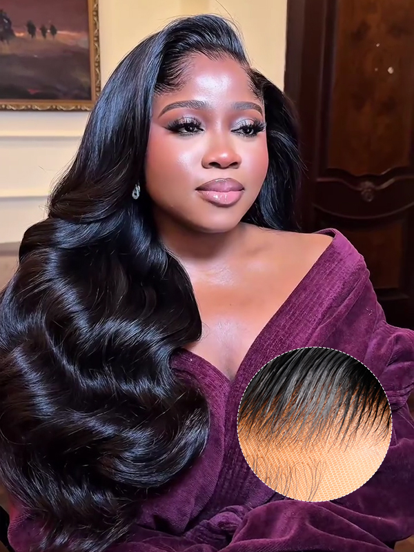 invisable thin lace human hair wig