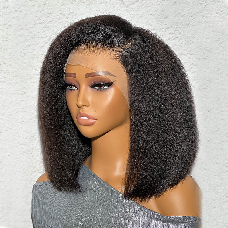 kinky straight bob wigs
