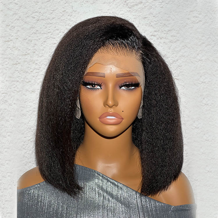 kinky straight bob wigs