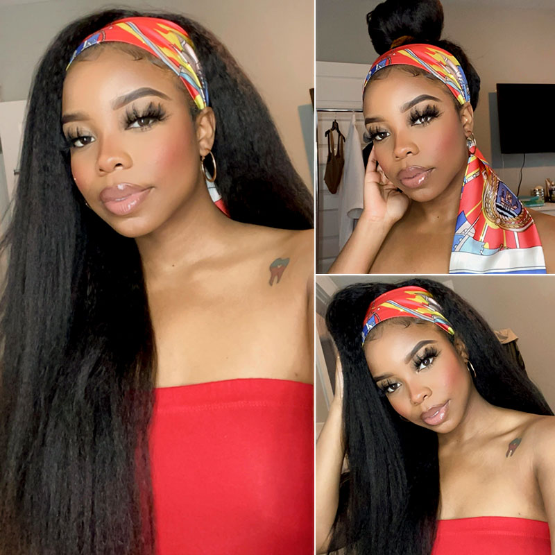Human Hair Headband Wigs