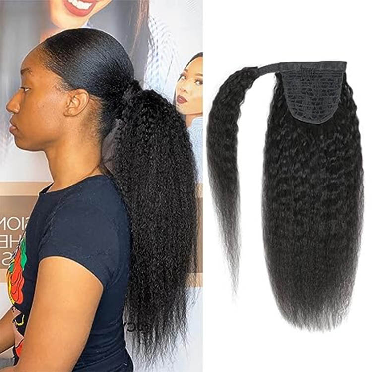 Kinky Straight Ponytail Extension