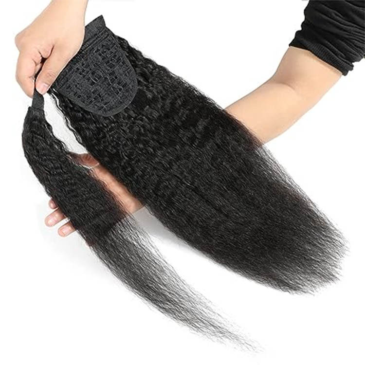 Kinky Straight Hair Ponytail