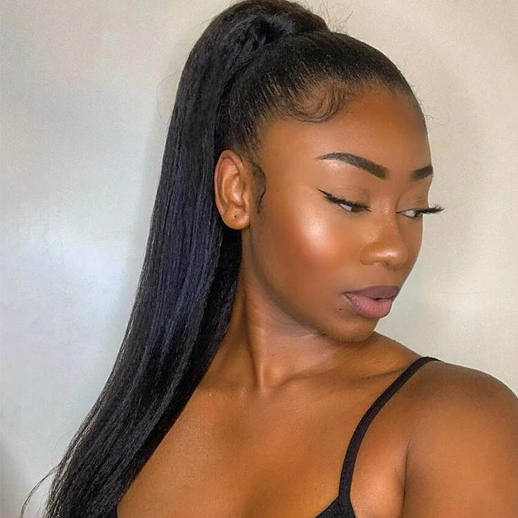 Kinky Straight Ponytail Extension